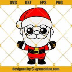 Santa Babe SVG, Baby Christmas SVG, Kids Christmas Shirt SVG PNG DXF EPS Cricut Silhouette