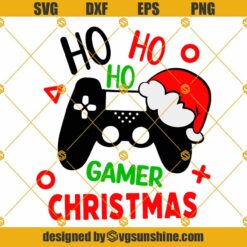Gamer Christmas SVG, Christmas Gaming SVG, Christmas Game Santa Hat SVG