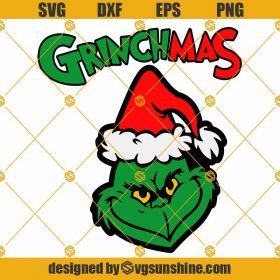 GrinchMas SVG, Grinch Face SVG Cricut Cut File, Grinch Silhouette