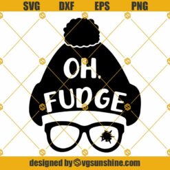 Oh Fudge Christmas SVG PNG DXF EPS Cut Files