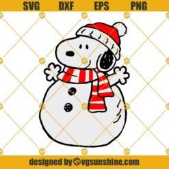 Snowman Snoopy SVG, Snoopy Christmas SVG, Snoopy SVG, Christmas SVG