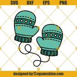 Winter MITTENS SVG PNG DXF EPS
