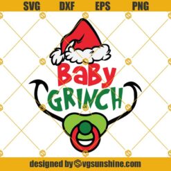 Baby Grinch SVG, Grinch SVG, Grinch Face SVG, Christmas Grinch SVG