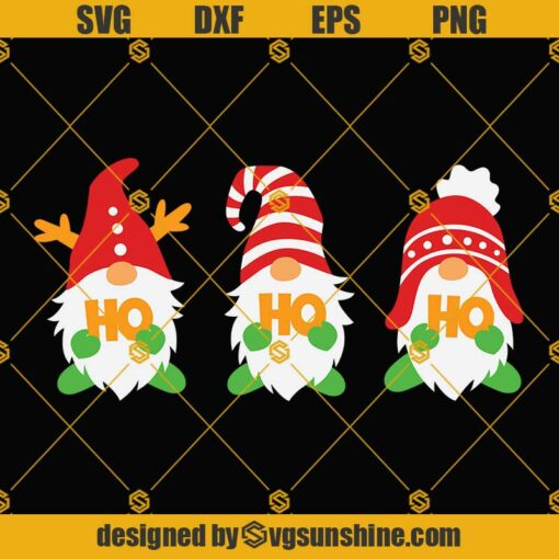 Christmas Gnome SVG, Christmas Ho Ho Ho SVG, Gnomes Christmas SVG