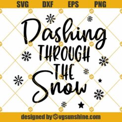 Dashing Through The Snow SVG