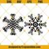 Mickey And Minnie Snowflakes Christmas SVG