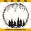 Christmas Wreath SVG PNG DXF EPS Clipart Files