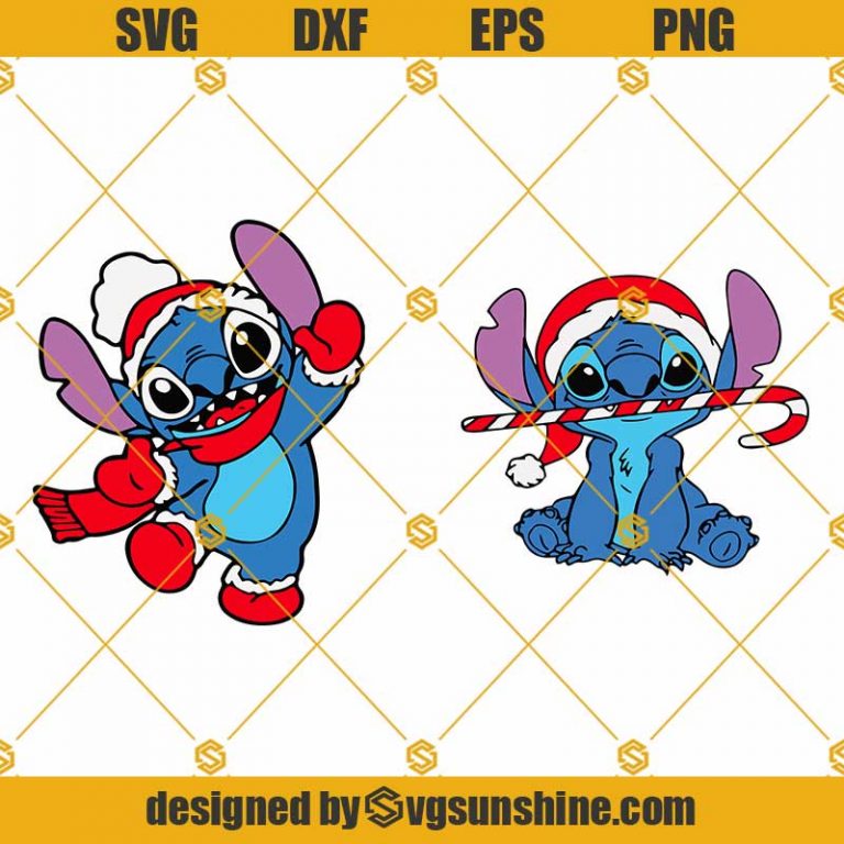 Stitch Christmas Layered Svg Stitch Santa Hat Svg Disney Stitch Christmas Svg Stitch Winter 6019