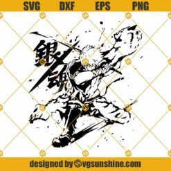 Gintama SVG PNG DXF EPS, Anime SVG