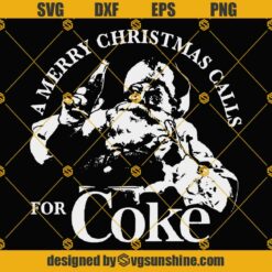 Coca Cola Merry Christmas SVG, Coke Santa Claus Christmas SVG