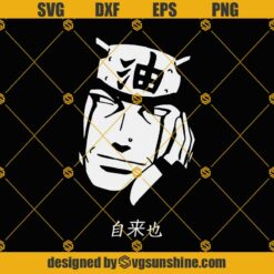 Jiraiya Naruto SVG PNG DXF EPS Cut Files For Cricut Silhouette Vector Clipart