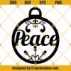 Peace Christmas Ornament SVG