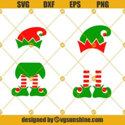Christmas Elf SVG, Elf Monogram SVG, Elf Svg, Elf Bundle Svg, Christmas Svg