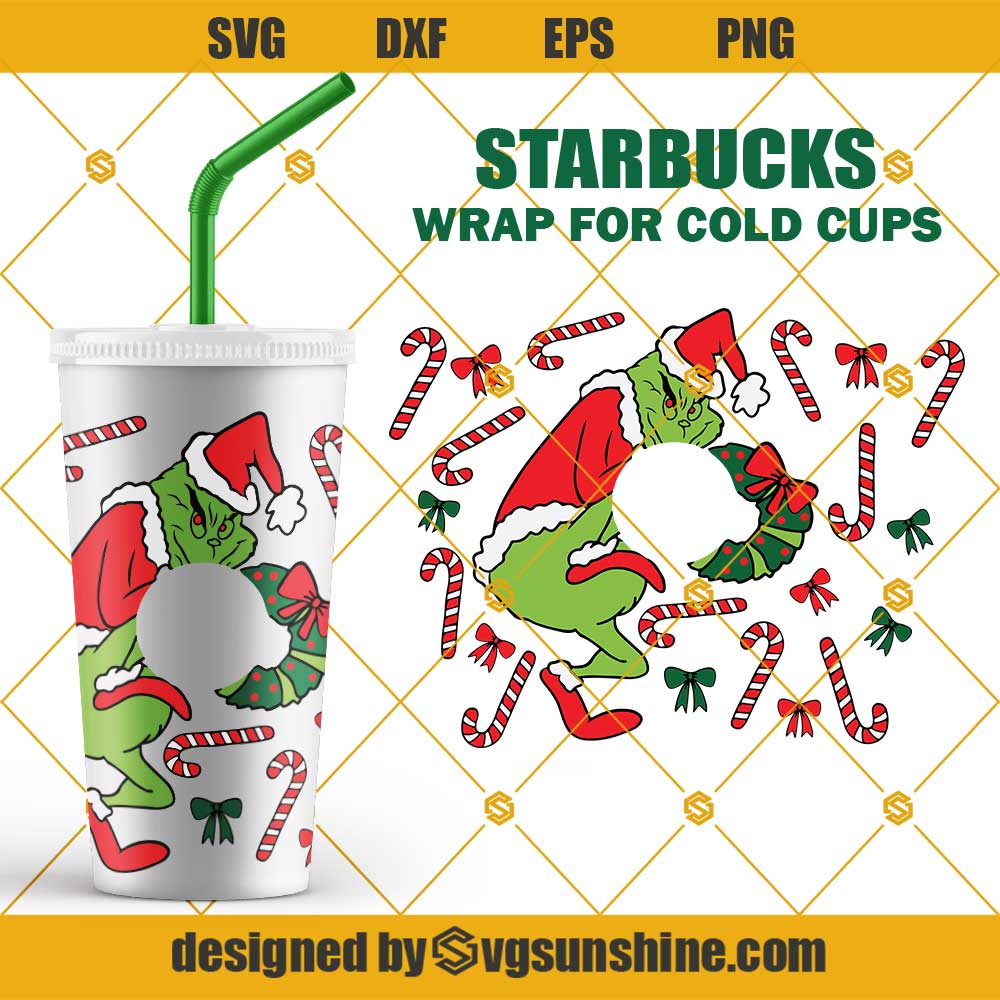 Candy Cane SVG - Christmas Tree Starbucks Cold Cup SVG Tess Made It