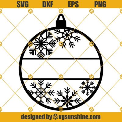 Christmas Ornament SVG, Name Ornament SVG, Christmas SVG, Winter SVG ...