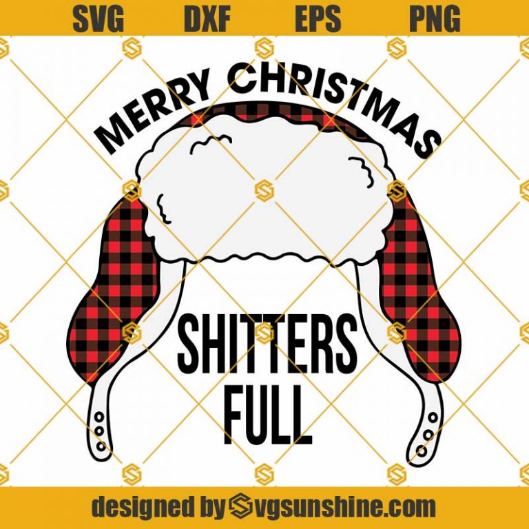 Cousin Eddie Hat SVG, Merry Christmas Shitters Full SVG, Christmas