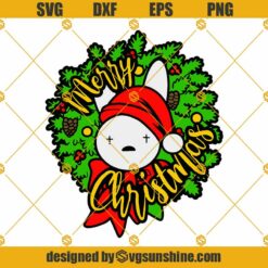 Baby Benito Christmas Lights SVG, Bad Bunny Baby Benito Santa Hat SVG, Bad Bunny Christmas SVG, Sad Heart Gift Box SVG