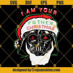 Darth Vader Santa Claus SVG, Darth Vader Star Wars Christmas SVG PNG DXF EPS Cut Files