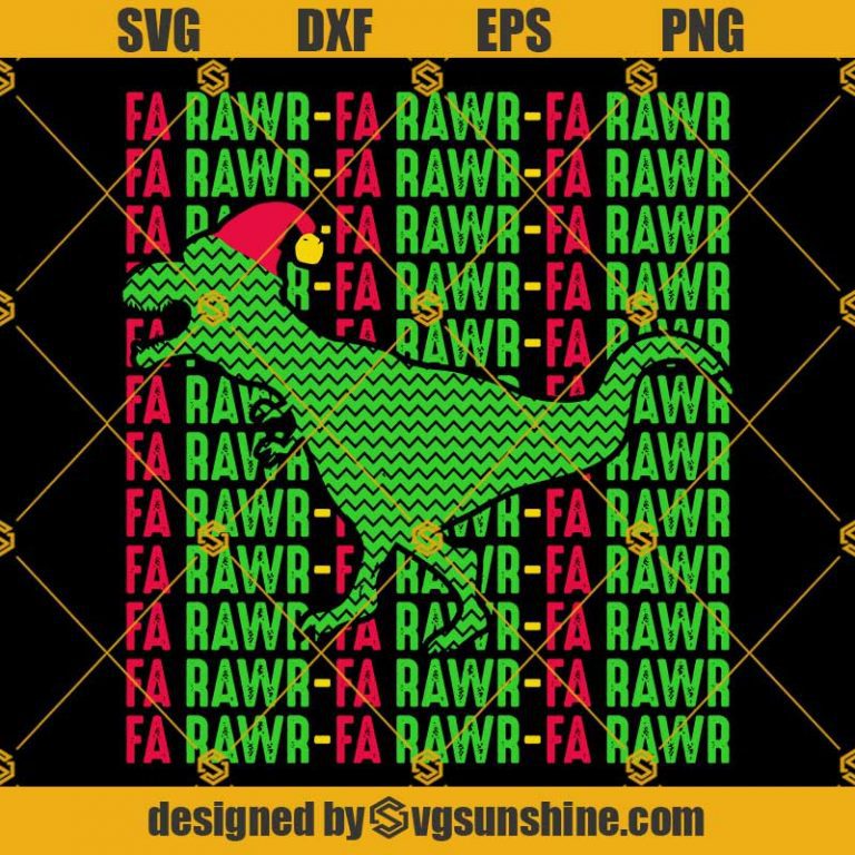 Dinosaur Sleigh SVG, Christmas SVG, Santa SVG, Christmas Dinosaur