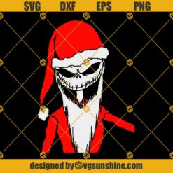 Santa Jack Skellington SVG, Jack Skellington Christmas SVG PNG DXF EPS Digital Download