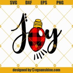Christmas Joy Buffalo Plaid SVG, Joy Christmas SVG, Joy SVG