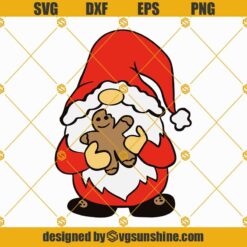 Gnome Christmas Cookies SVG, Gnome Santa Claus SVG, Gnomes Christmas SVG