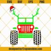 Jeep Reindeer Santa Hat Christmas SVG