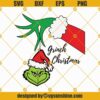 Grinch Hand Holding Grinch Face Christmas SVG, Grinch Face SVG, Funny Grinch Christmas SVG