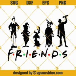 Friends Christmas Movies SVG, Christmas Friends SVG PNG DXF EPS Cut Files For Cricut Silhouette
