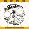 Dear Santa Tray SVG, Christmas Cookies and Milk Tray SVG, Reindeer Snacks SVG, Santa Plate SVG