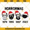 Horrormas Santa Hat Christmas SVG, Horror Christmas SVG, Michael Myers Christmas SVG, Jason Voorhees Santa Hat Christmas SVG