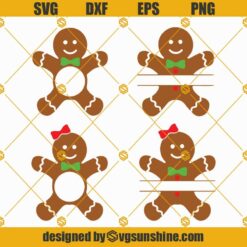 Oh Snap SVG, Broken Gingerbread Man SVG, Christmas Gingerbread Cookie SVG PNG DXF EPS Cut Files