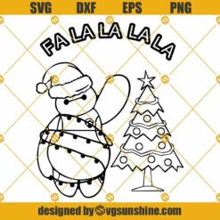 Baymax Big Hero 6 Christmas SVG, Baymax Christmas Shirt SVG PNG DXF EPS Cricut