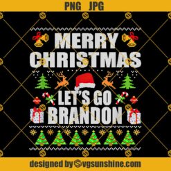 Merry Christmas Let's Go Branson Ugly Christmas Sweater PNG Designs For Shirts