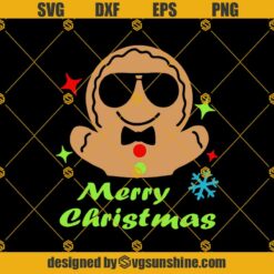 Gingerbread Boy SVG PNG EPS DXF, Kids Christmas SVG, Gingerbread Merry Christmas SVG