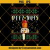 Deez Nuts Nutcracker Ugly Christmas Sweater PNG JPG Cut Files Designs For Shirts