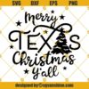 Texas Christmas SVG