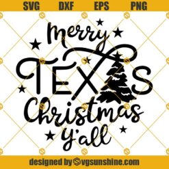 Texas Christmas SVG