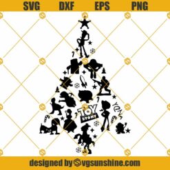 Toy Story Christmas Tree SVG