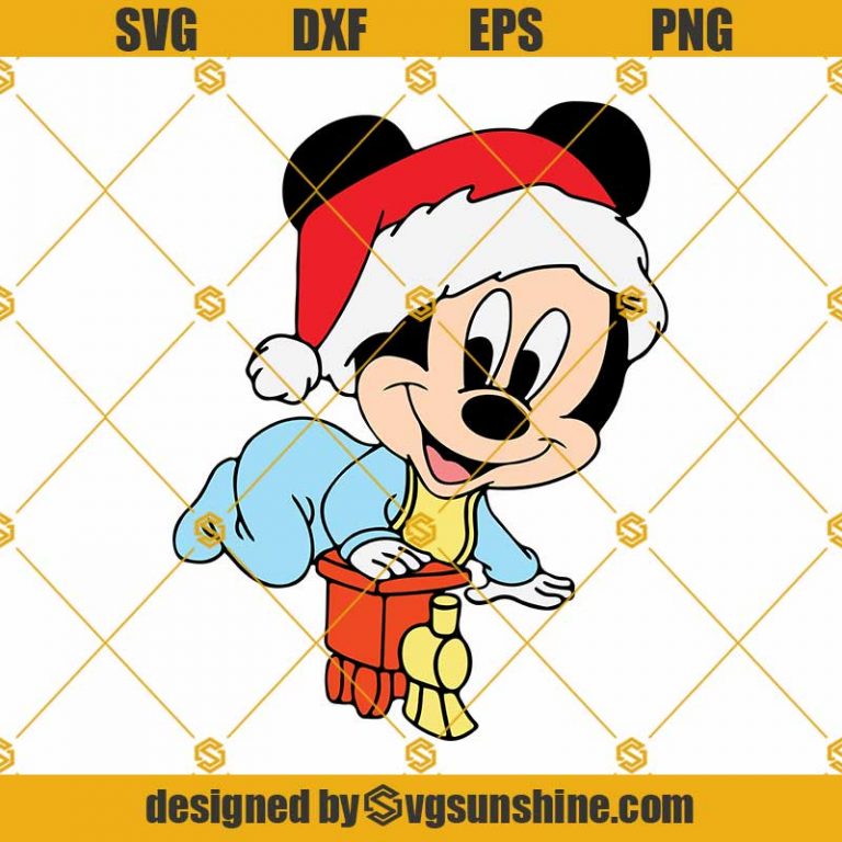 Christmas Baby Mickey Mouse SVG, Baby Mickey Mouse SVG, Mickey Mouse