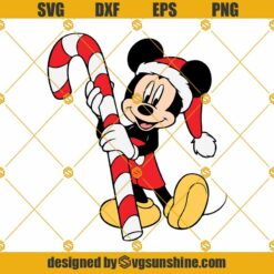 Christmas Mickey Mouse Santa Claus SVG PNG DXF EPS Vector Clipart