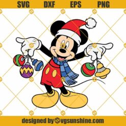 Mickey Mouse Christmas SVG, Disney Christmas SVG, Mickey Christmas SVG