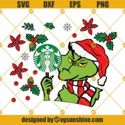 Grinch Steal Christmas Starbucks Cup SVG, Grinch Christmas Gift Bag SVG, Grinch Steal Christmas SVG, Grinch Starbucks cup SVG