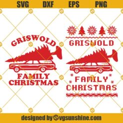 Griswold Family Christmas SVG, National Lampoons Christmas Vacation SVG Bundle, Griswold Ugly Christmas Sweater SVG