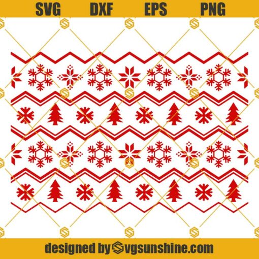 Christmas pattern SVG, Christmas SVG, Winter pattern SVG, Christmas decor SVG PNG DXF EPS Vector Clipart