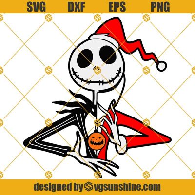 Jack Sandy Claws SVG, Jack Skellington as Sandy Claws SVG, Jack ...