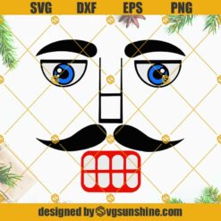 Nutcracker SVG, Nutcracker Face SVG PNG DXF EPS Cricut Clipart, Christmas Toy Soldiers SVG