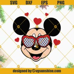Mickey Mouse Valentines Day SVG, Mickey Mouse SVG, Mickey Love SVG, Valentines SVG
