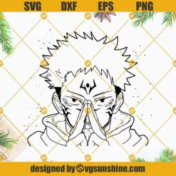 Sukuna Jujutsu Kaisen Anime Manga SVG PNG DXF EPS Cricut Silhouette Cameo