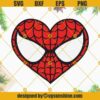Spiderman Heart SVG, Spider Heart SVG, Superhero Valentine SVG, Valentines Day SVG PNG DXF EPS Cut File for Cricut Silhouette